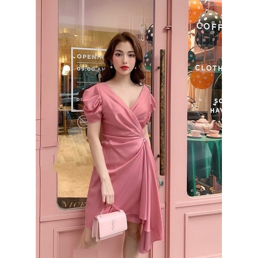 ĐẦM LỤA ĐI TIỆC SANG TRỌNG HÀNG THIẾT KẾ CAO CẤP  (CÓ ẢNH THẬT - CÓ SIZE ĐẠI)