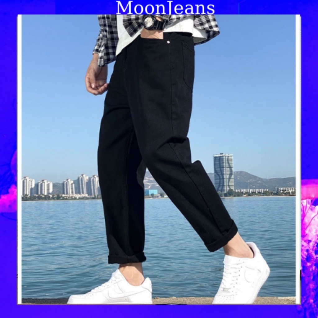 Quần jean bò baggy nam phong cách Hàn Quốc MaiStore
