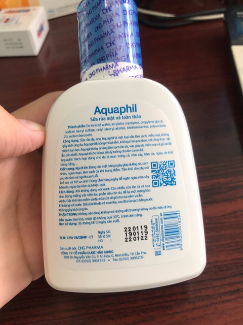 Sữa rửa mặt Aquaphil