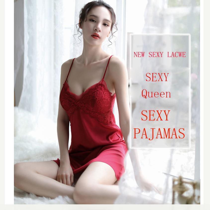 [Lụa Mềm - Sang Xịn] Váy ngủ 2 dây phi lụa kèm đệm mút - đầm ngủ gợi cảm B1026 | BigBuy360 - bigbuy360.vn