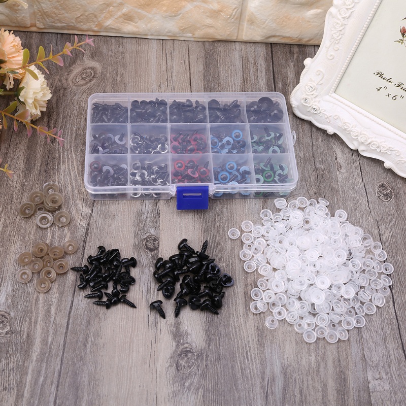 Bộ 320 Mắt Và Mũi Nhiều Màu Khác Nhau Dùng Làm Đồ Thủ Công DIY