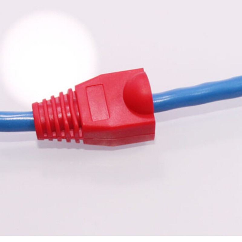 Set 100 Đầu Bọc Dây Cáp Mạng Lan Rj45