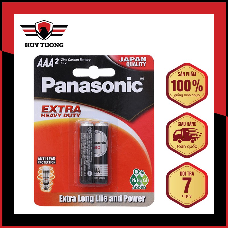 Bộ 4 Viên Pin AAA Panasonic Heavy Dusty Cao Cấp - Huy Tưởng