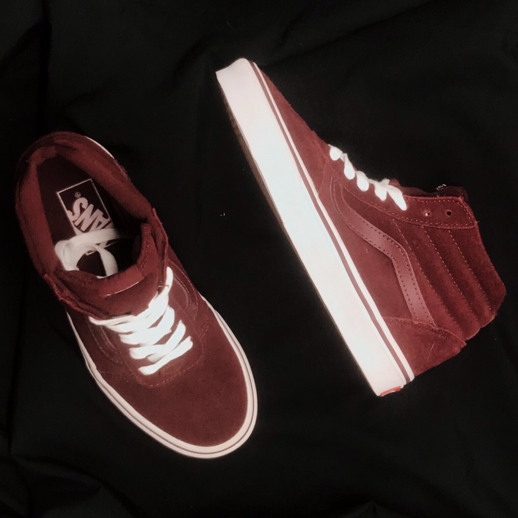 [REAL] Giày vans nữ cao cổ SK8 chính hãng - Chicago Bulls Shop