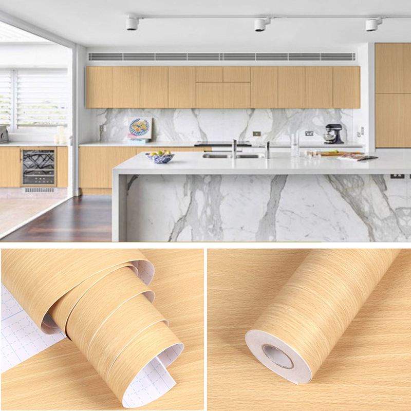 Giấy Dán Tường Tự Dính Họa Tiết Vân Gỗ Trang Trí Nội Thất