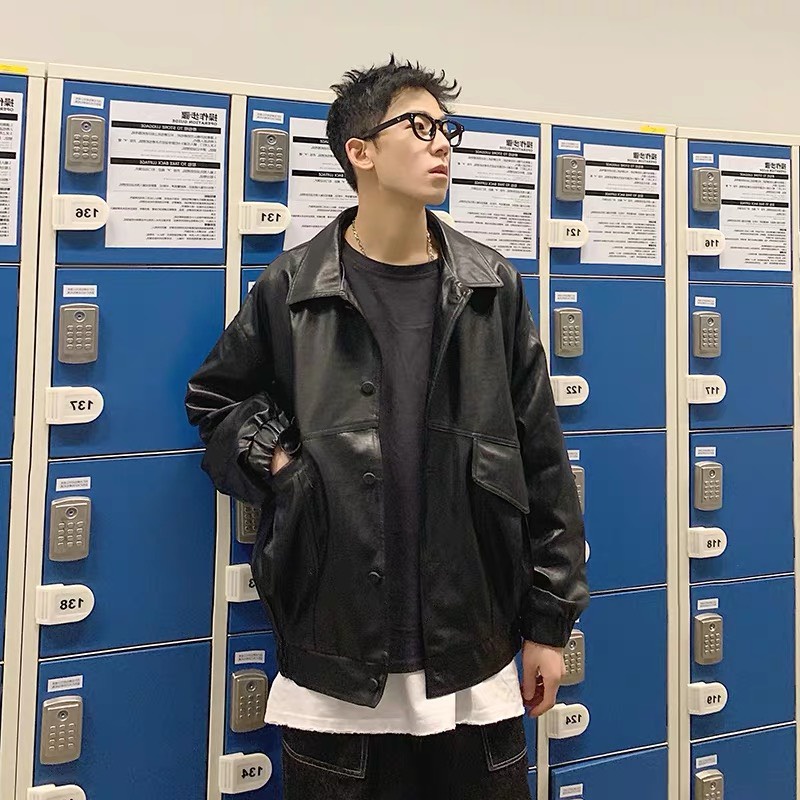 Áo khoác da đường phố Unisex .