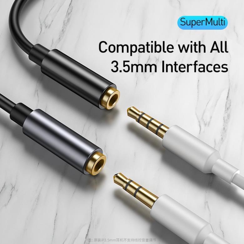 Jack chuyển đổi tai nghe l54 cho điện thoại android samsung xiaomi oppo từ chân type-c sang cổng 3.5mm chính hãng baseus