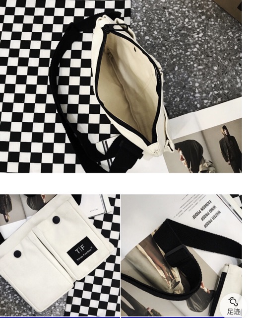 túi đeo chéo, túi chéo vải bố ulzzang unisex siêu chất | BigBuy360 - bigbuy360.vn