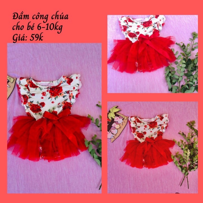 Đầm công chúa cho bé 6-10kg