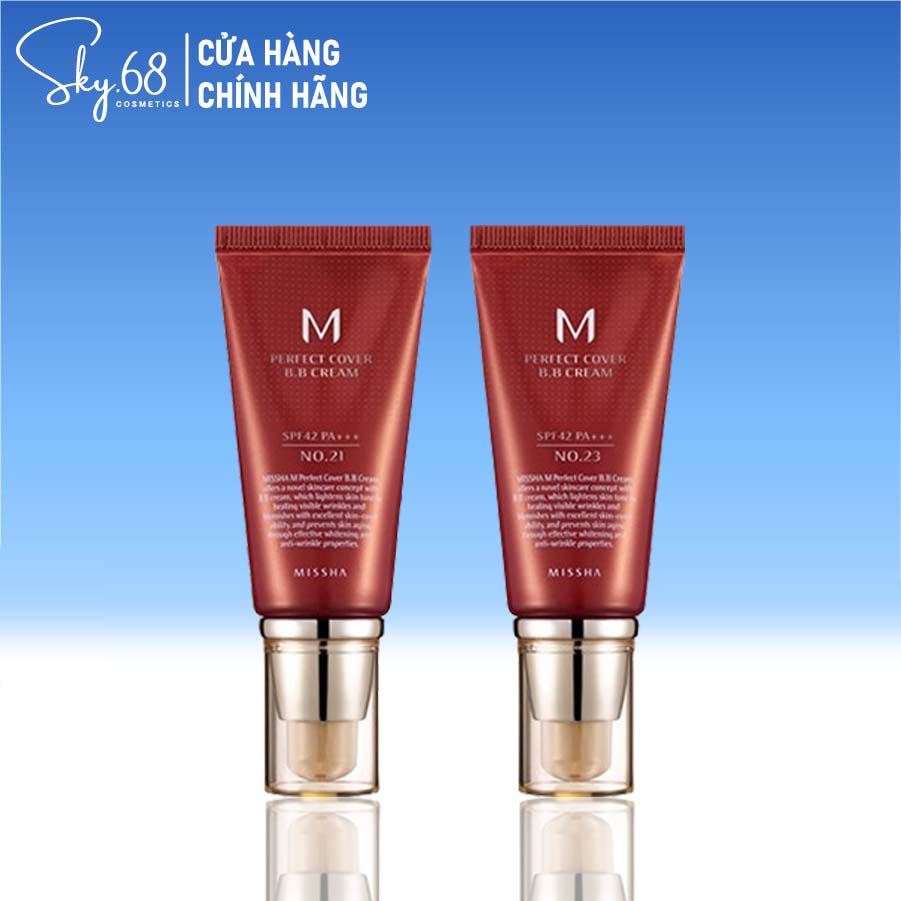 Kem nền đa năng tạo độ che phủ hoàn hảo, Sáng Da Missha M Perfect Cover BB Cream RX 50ml