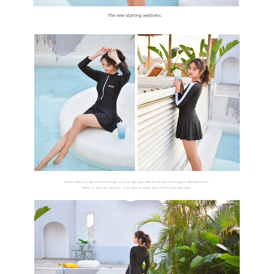 Bikini bộ đồ bơi nữ liền mảnh chống nắng váy che bụng - Bộ đồ bơi đi biển dành cho các bạn tự ty về vòng 2 | BigBuy360 - bigbuy360.vn