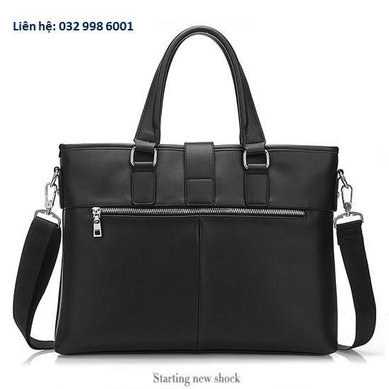 Túi xách cặp da đựng laptop công sở sang trọng 38x28x6cm | BigBuy360 - bigbuy360.vn