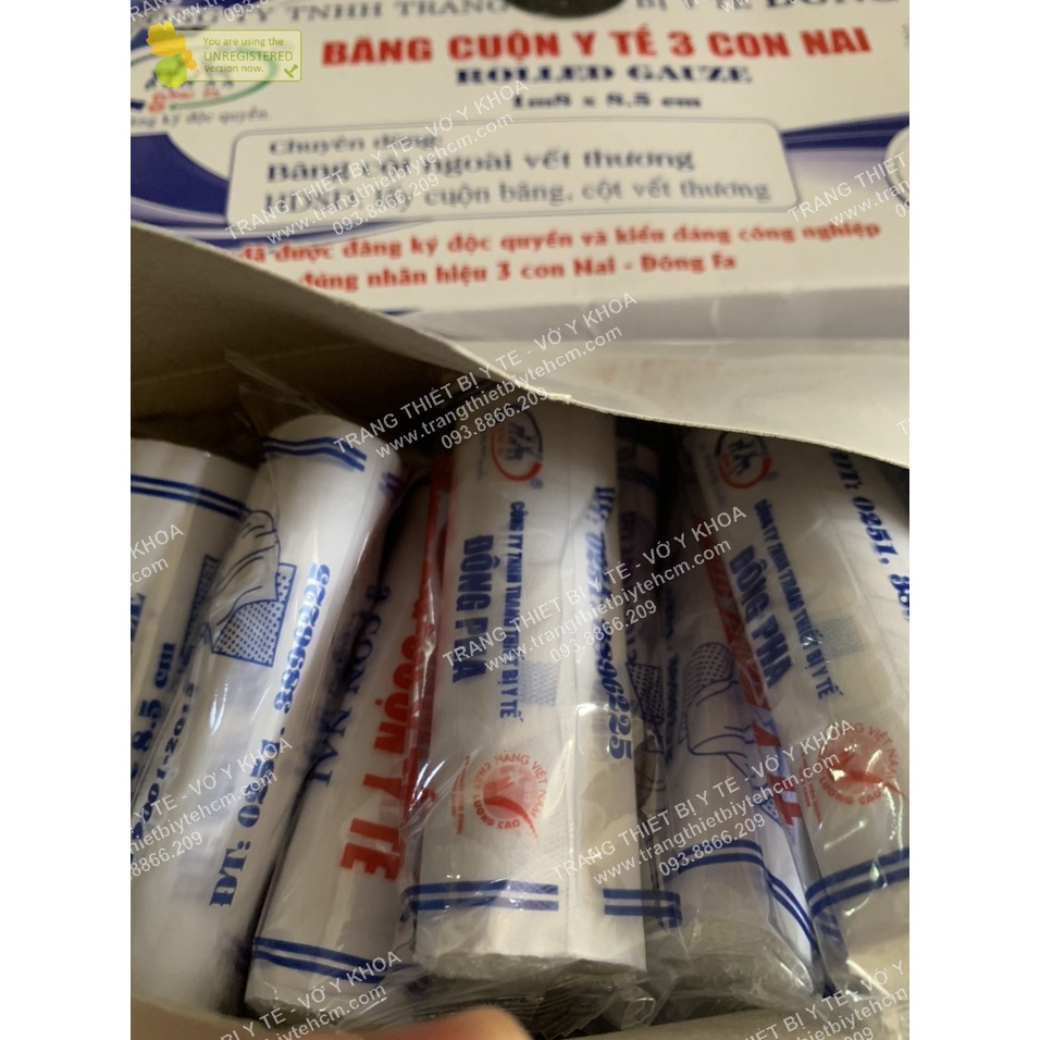 Băng cuộn y tế ĐÔNG PHA(loại lớn 1m8*8,5cm)