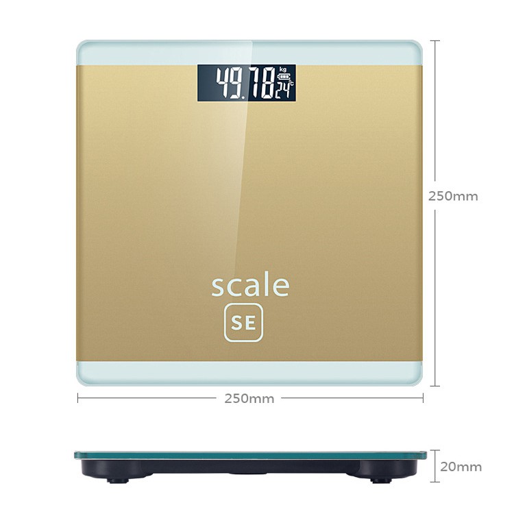 (có sẵn)  SCALE cân kỹ thuật số, Máy cân điện tử cao cấp bề mặt kính cường lực.