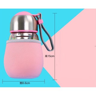 bình nước thủy tinh hình quả bầu 300ml