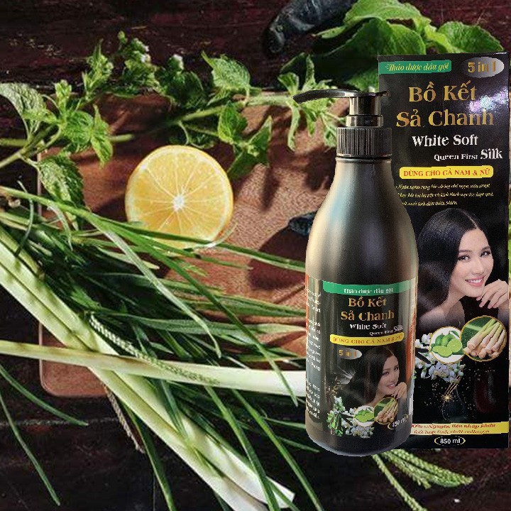 Dầu Gội Bồ Kết Sả Chanh White Soft 850ml 5in1 | BigBuy360 - bigbuy360.vn