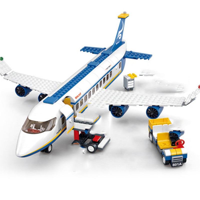 Thành Phố Máy Bay Khối Xây Dựng Tương Thích LEGO Air Bus Khối Máy Bay Mô Hình Máy Bay Máy Bay Nhân V