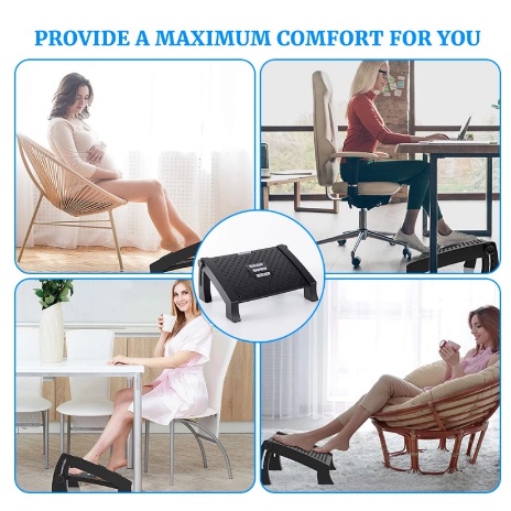 Ergonomic Footrest Ghế Gác Chân Công Thái Học - ghế kê chân cho dân văn phòng, học sinh, sinh viên, người chơi Game