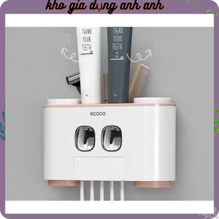 Bộ nhả kem đôi ecoco 4 cốc từ tính thông minh