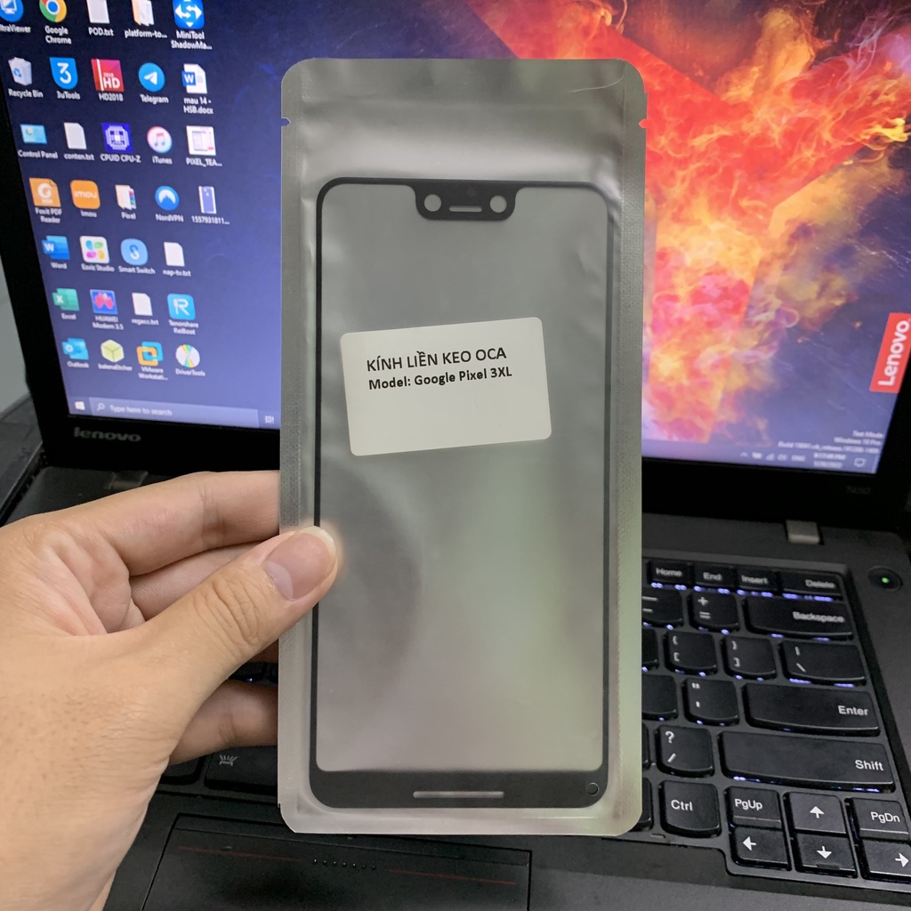 Mặt Kính Màn Hình Google Pixel 3 3XL 3A 3AXL Liền Keo OCA Dành Cho Kỹ Thuật Viên Ép Kính