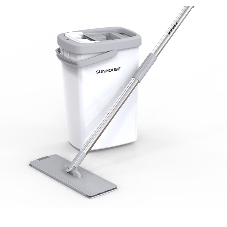 Bộ lau nhà đa năng cây lau tự vắt SPACE SAVING SUNHOUSE KS-CL3211PW - hàng chính hãng