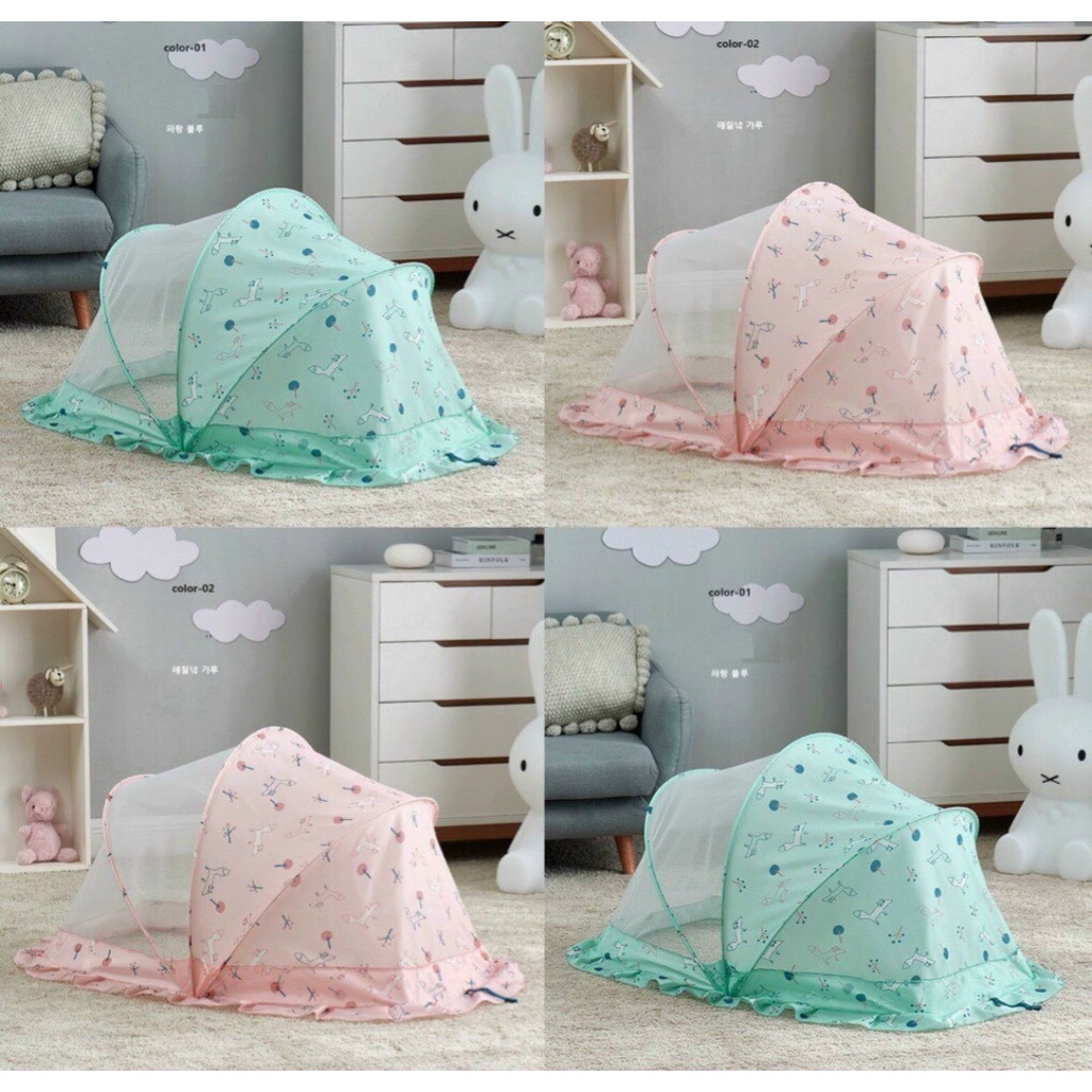 Màn chụp gấp gọn, chống muỗi cho bé sơ sinh