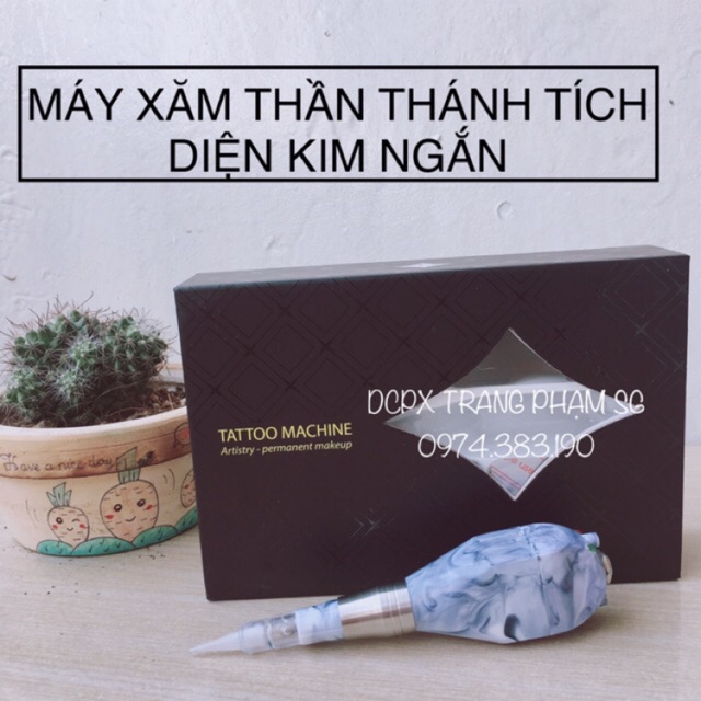 Máy phun xâm thần thánh tích điện - chỉnh tốc - chỉnh kim - kim ngắn / dcpxtrangphamsg