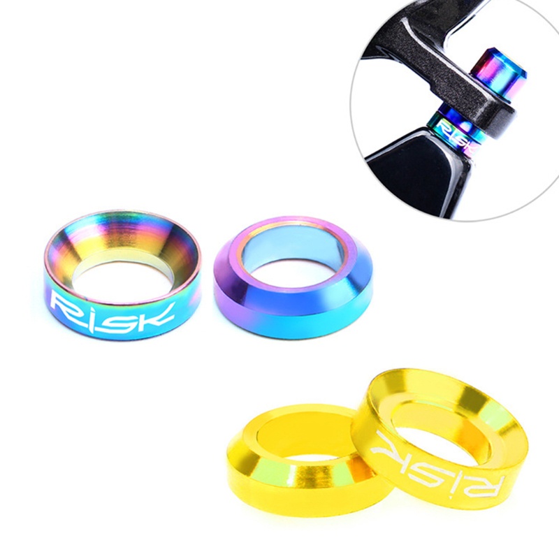 Bộ 2 Cặp Vòng Đệm Phanh Bằng Titan M6 Cho Xe Đạp Leo Núi