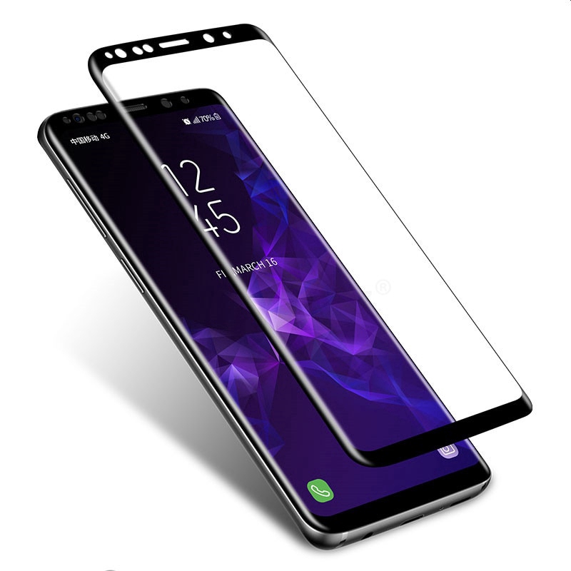 Kính cường lực cong viền cho Samsung Galaxy S9 S8 Plus Note 8 Note 9 10D