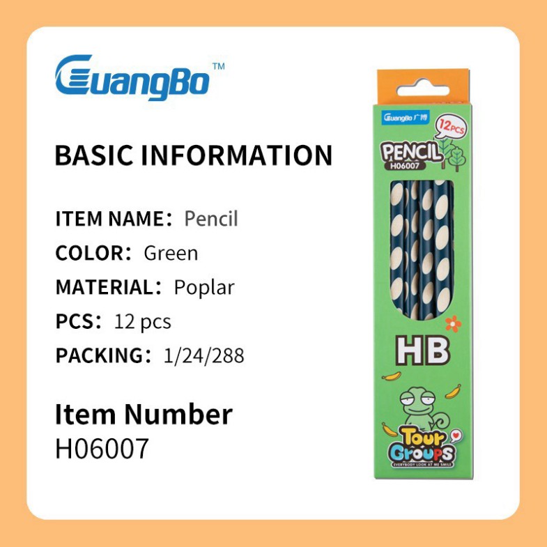 Bút chì định vị tay cầm Tourgroups HB Guangbo H06007