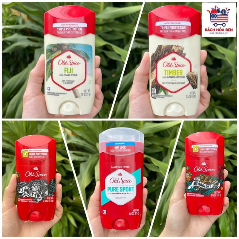 Lăn khử mùi Old Spice Mỹ [DATE 9/23]