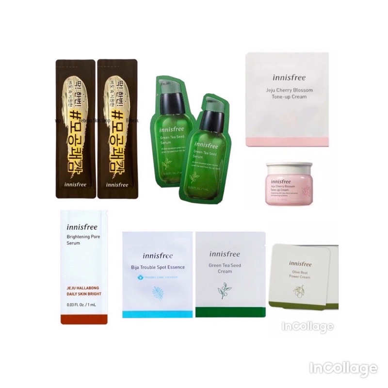 10 Sample Tinh Chất Dưỡng Trắng Da, Se Lỗ Chân Lông Innisfree Whitening Pore Serum