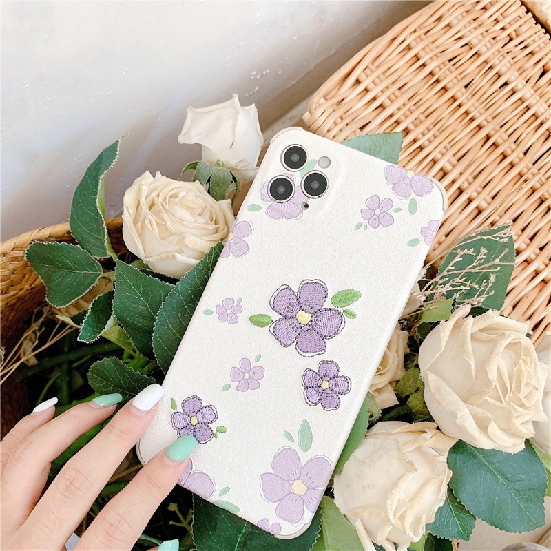 Ốp lưng iphone Hoa thêu viền chống va đập 5/5s/6/6plus/6s/6splus/7/7plus/8/8plus/x/xr/xs/11/12/pro/max/plus/promax | BigBuy360 - bigbuy360.vn