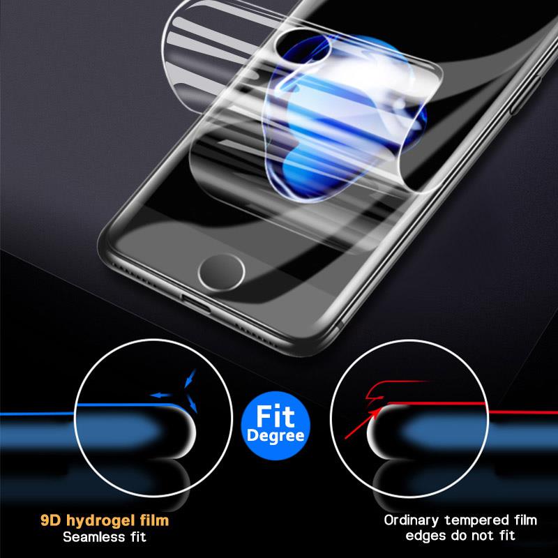 Miếng Dán Hydrogel + Miếng Dán Bảo Vệ Màn Hình Trước Và Sau Cho iphone 13 12 11 Pro Max X XS XR XS Max 12 11 Mini 6 6S 7 8 Plus