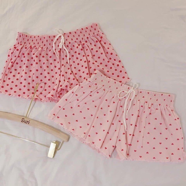Quần Đùi Nữ Trái Tim, Quần Đùi Nữ Short Nữ Kiểu Thái Chất Thun Mềm Co Giãn Thoải Mái ( free ship toàn quốc)