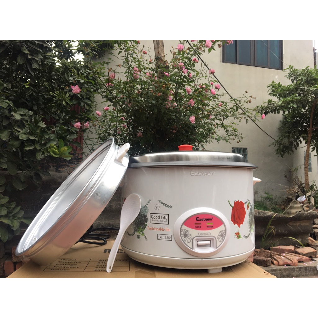 Nồi Cơm Điện Công Nghiệp Eastgem 13l Tặng Có Xửng Hấp Xôi, gà..bảo hành 12 tháng