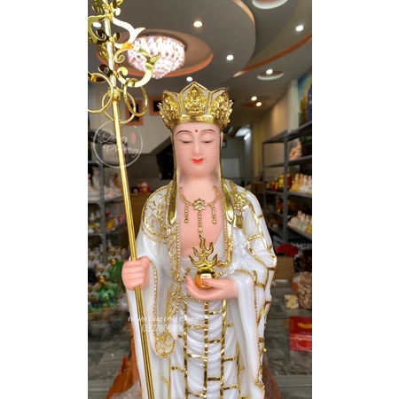 Tượng Địa Tạng Đứng - Địa Tạng Vương Bồ Tát bột đá cao cấp