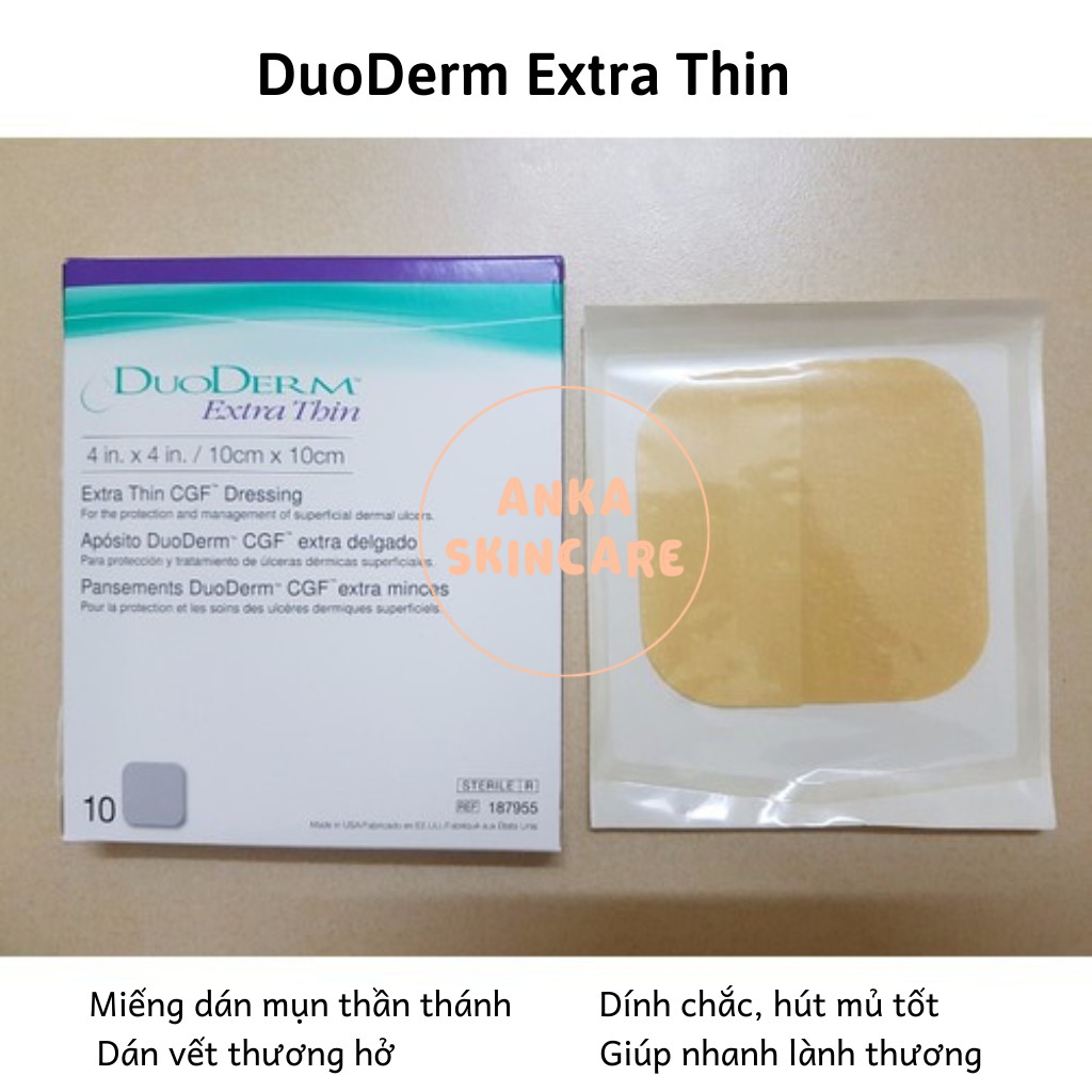 Miếng dán mụn Duoderm Extra Thin 10cm*10cm - Chính hãng Convatec