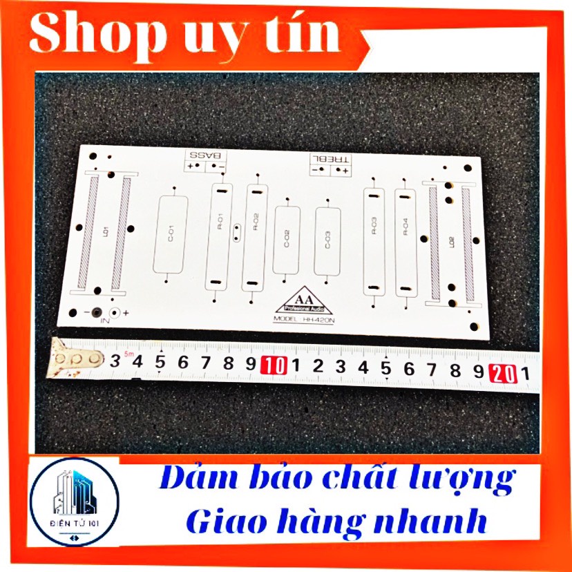 Bo mạch in pcb phân tần loa 1 bass 1 treble công suất lớn ( 1 cái)