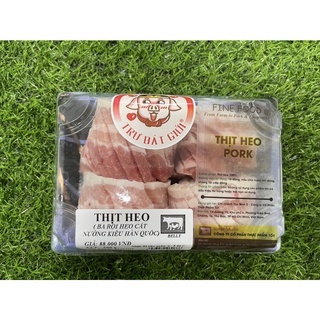 Ba rọi heo nhập khẩu cắt nướng kiểu hàn quốc - 500gram