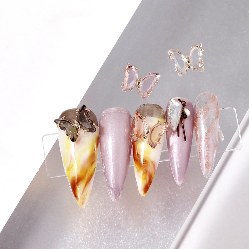 phụ kiện đá hình bướm trang trí nail 1 viên