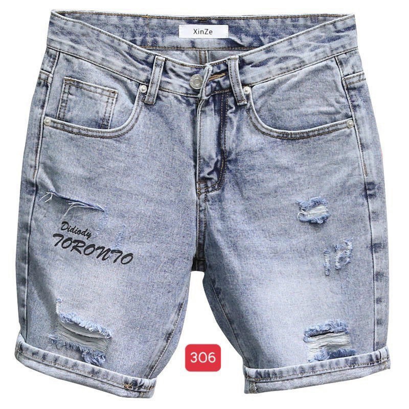 Quần sọt jean nam co giãn, Quần lửng nam đẹp, Quần ngố nam màu xanh thời trang cao cấp nam MuradFashion MS206 | BigBuy360 - bigbuy360.vn
