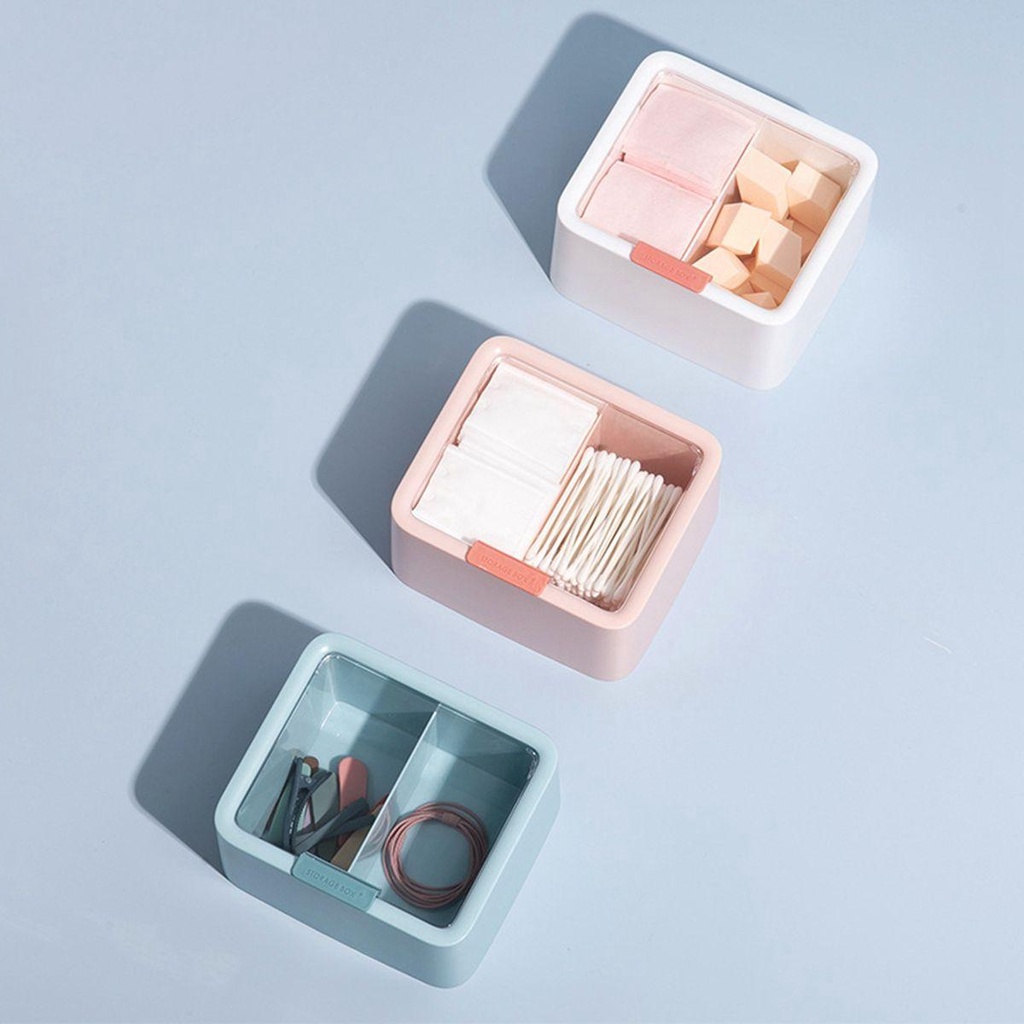 Giá Đỡ Cọ Trang Điểm NICKOLAS Q-tip Phòng Ngủ 2 Đoạn Chống Bụi Có Nắp Đậy Bản Lề