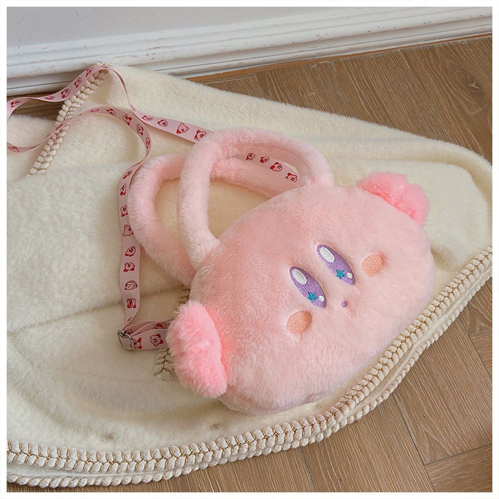 Túi đeo chéo hình thú nhồi bông kirby dễ thương