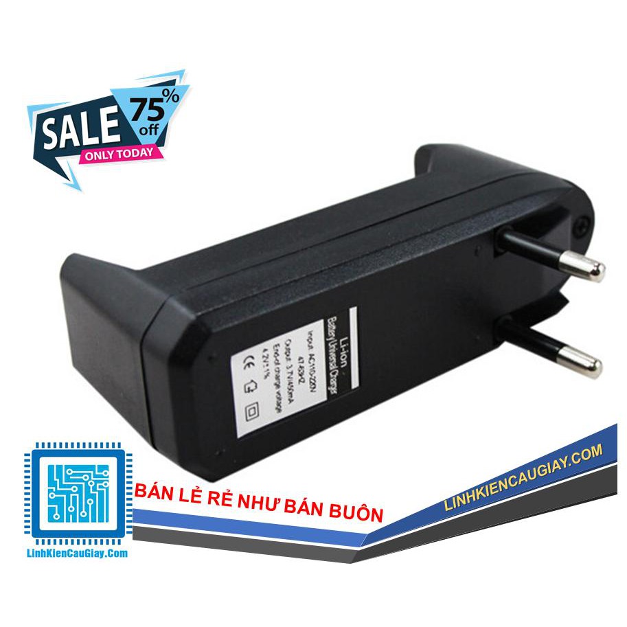 Bộ sạc đa năng 1 pin ultrafire 18650 14500 16430
