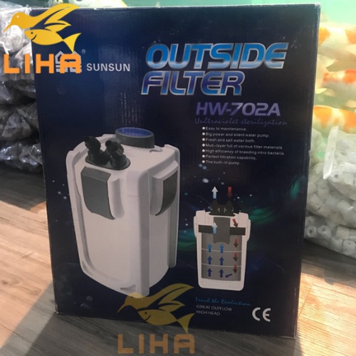 Lọc Thùng SunSun HW702A - Lọc Thùng Bể Cá Thủy Sinh
