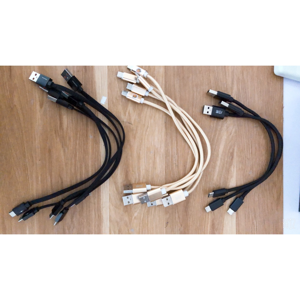 Dây sạc dù type c dài 20cm