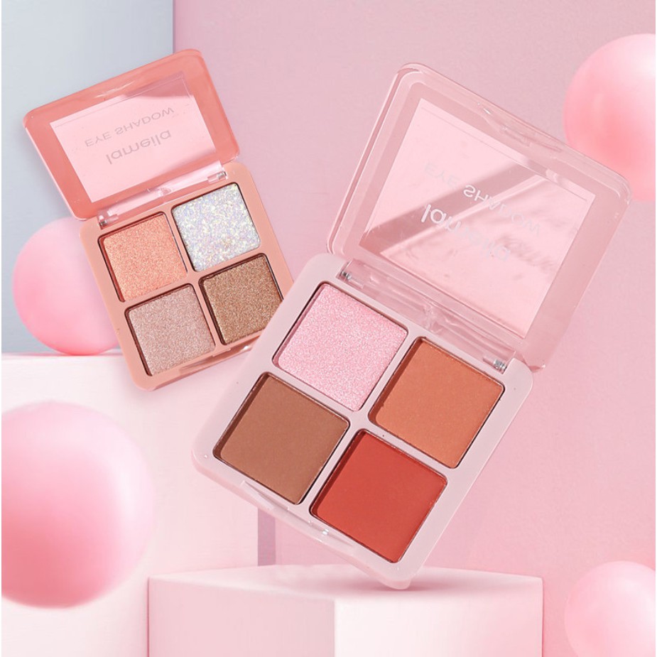 PHẤN MẮT 4 Ô HỘI HOẠ 5086 LAMEILA EYESHADOW LÂU TRÔI CHUẨN MÀU TIỆN GỌN NHẸ HANHG NỘI ĐỊA CHÍNH HÃNG