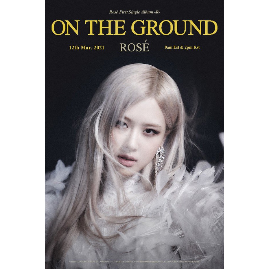 (1 tấm) Poster cao cấp ROSE Blackpink 260 gsm ảnh đẹp idol kpop thần tượng