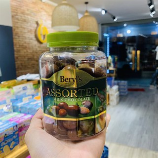 Socola Beryls Assorted Milk Choco (xanh lá) 350g